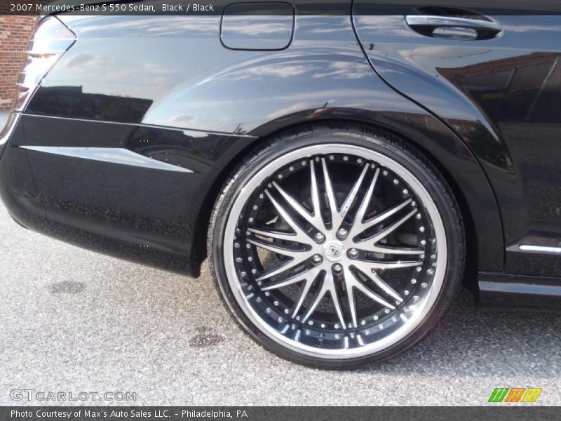 Black / Black 2007 Mercedes-Benz S 550 Sedan