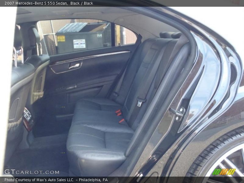 Black / Black 2007 Mercedes-Benz S 550 Sedan
