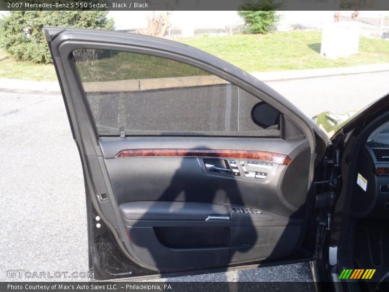 Black / Black 2007 Mercedes-Benz S 550 Sedan