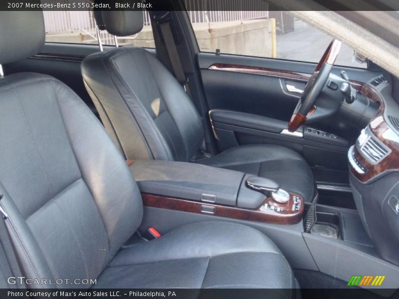 Black / Black 2007 Mercedes-Benz S 550 Sedan