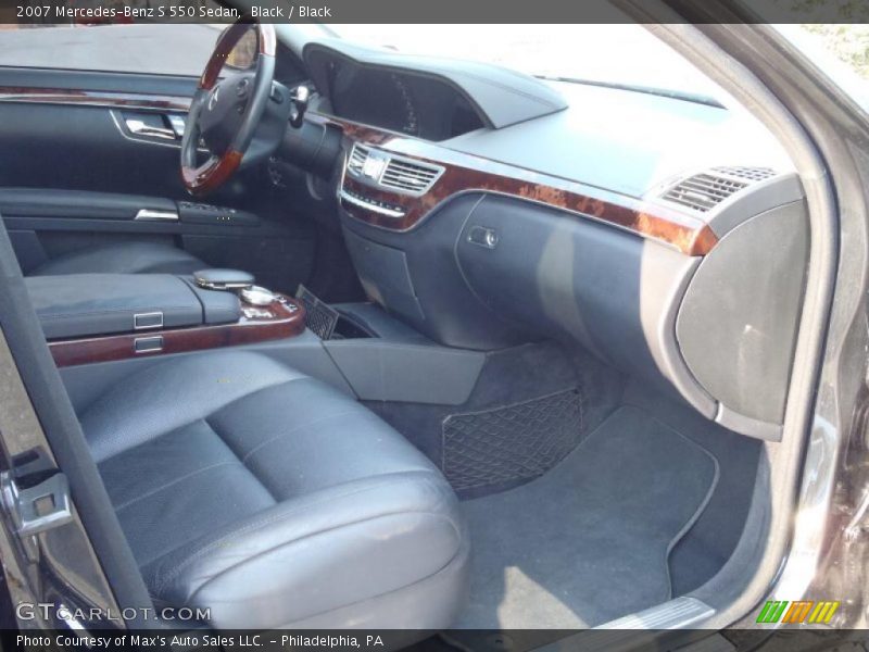 Black / Black 2007 Mercedes-Benz S 550 Sedan