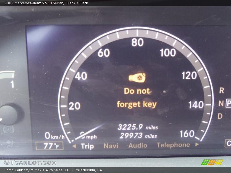Black / Black 2007 Mercedes-Benz S 550 Sedan