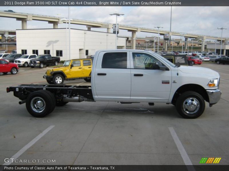 Bright White / Dark Slate Gray/Medium Graystone 2011 Dodge Ram 3500 HD SLT Crew Cab 4x4 Chassis