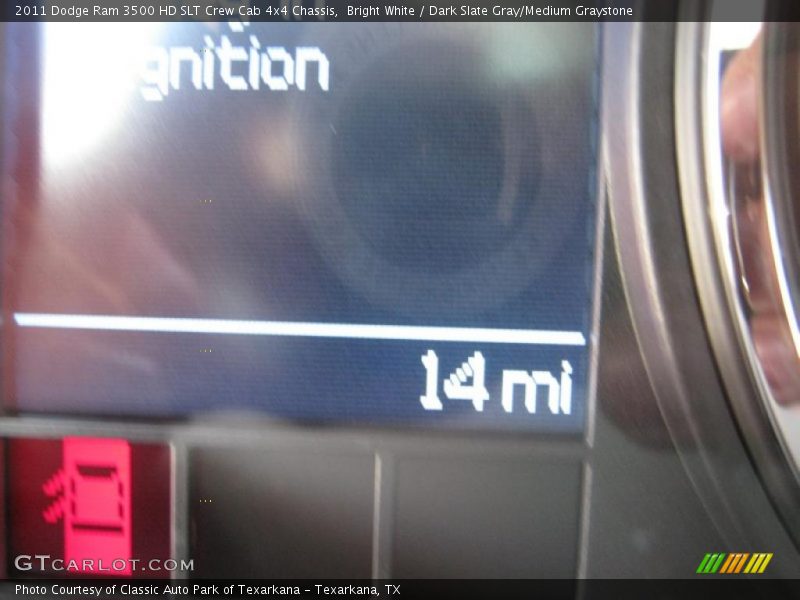 Bright White / Dark Slate Gray/Medium Graystone 2011 Dodge Ram 3500 HD SLT Crew Cab 4x4 Chassis