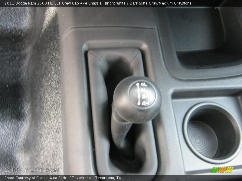 Bright White / Dark Slate Gray/Medium Graystone 2011 Dodge Ram 3500 HD SLT Crew Cab 4x4 Chassis