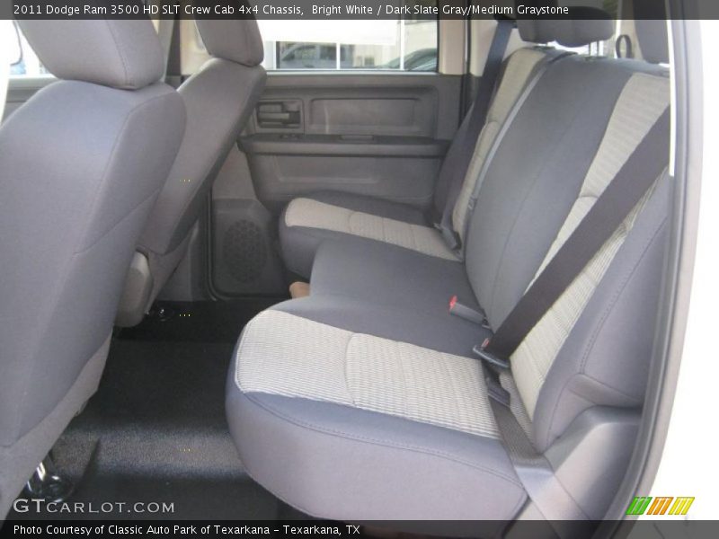 Bright White / Dark Slate Gray/Medium Graystone 2011 Dodge Ram 3500 HD SLT Crew Cab 4x4 Chassis