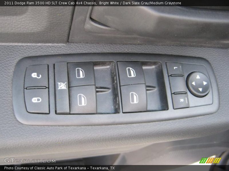 Bright White / Dark Slate Gray/Medium Graystone 2011 Dodge Ram 3500 HD SLT Crew Cab 4x4 Chassis