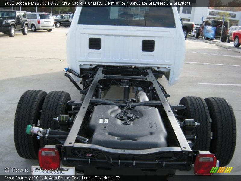 Bright White / Dark Slate Gray/Medium Graystone 2011 Dodge Ram 3500 HD SLT Crew Cab 4x4 Chassis