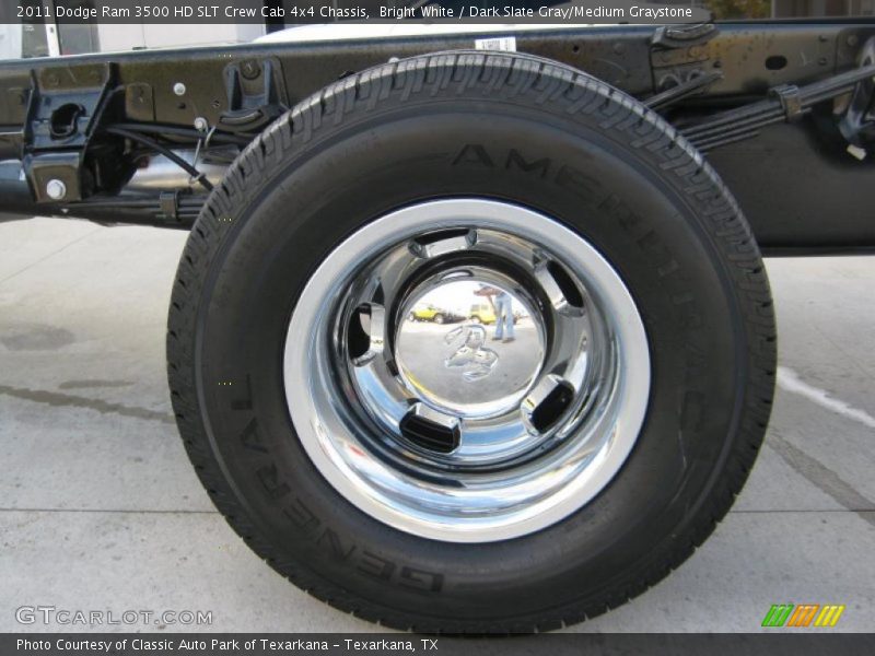 Bright White / Dark Slate Gray/Medium Graystone 2011 Dodge Ram 3500 HD SLT Crew Cab 4x4 Chassis