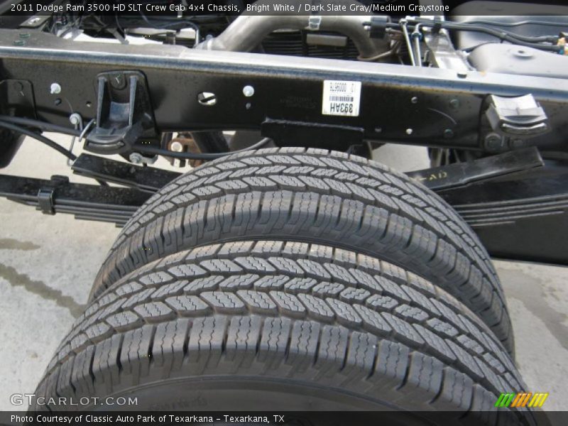 Bright White / Dark Slate Gray/Medium Graystone 2011 Dodge Ram 3500 HD SLT Crew Cab 4x4 Chassis