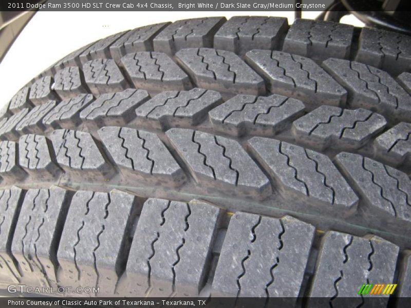 Bright White / Dark Slate Gray/Medium Graystone 2011 Dodge Ram 3500 HD SLT Crew Cab 4x4 Chassis