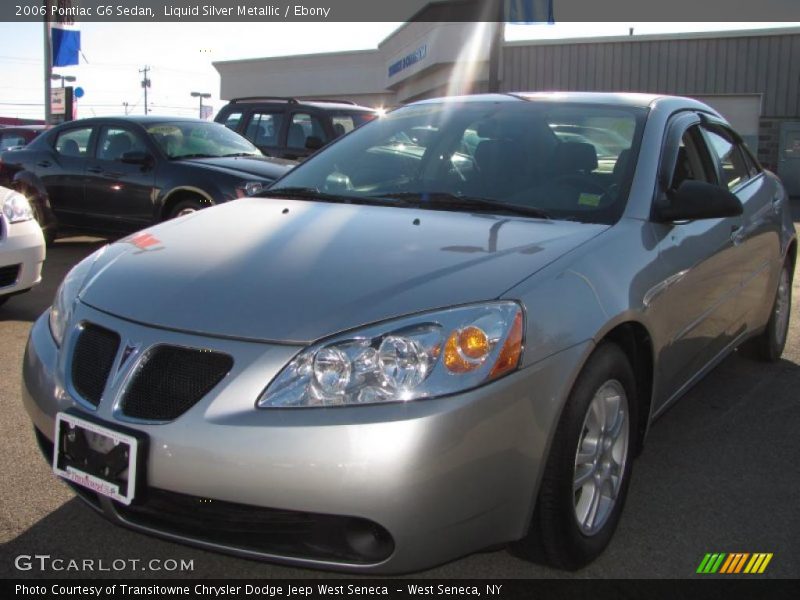 Liquid Silver Metallic / Ebony 2006 Pontiac G6 Sedan