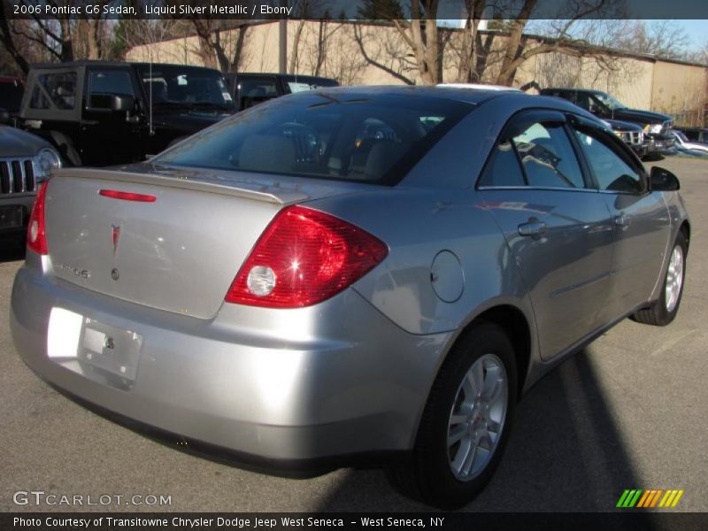 Liquid Silver Metallic / Ebony 2006 Pontiac G6 Sedan