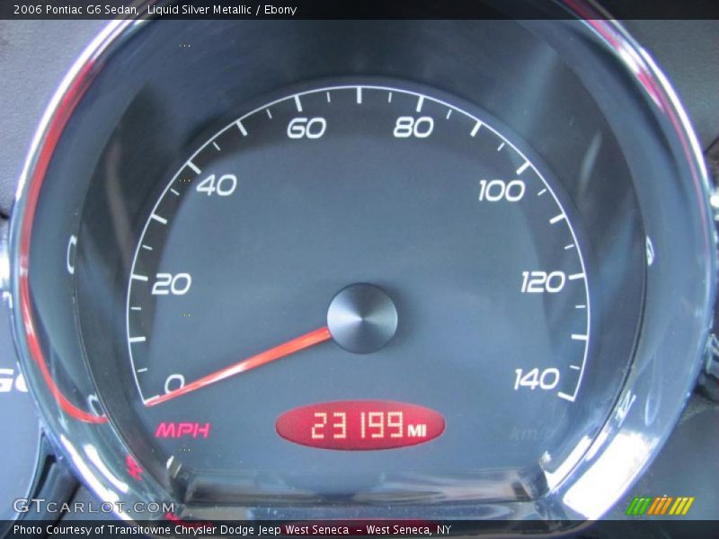Liquid Silver Metallic / Ebony 2006 Pontiac G6 Sedan