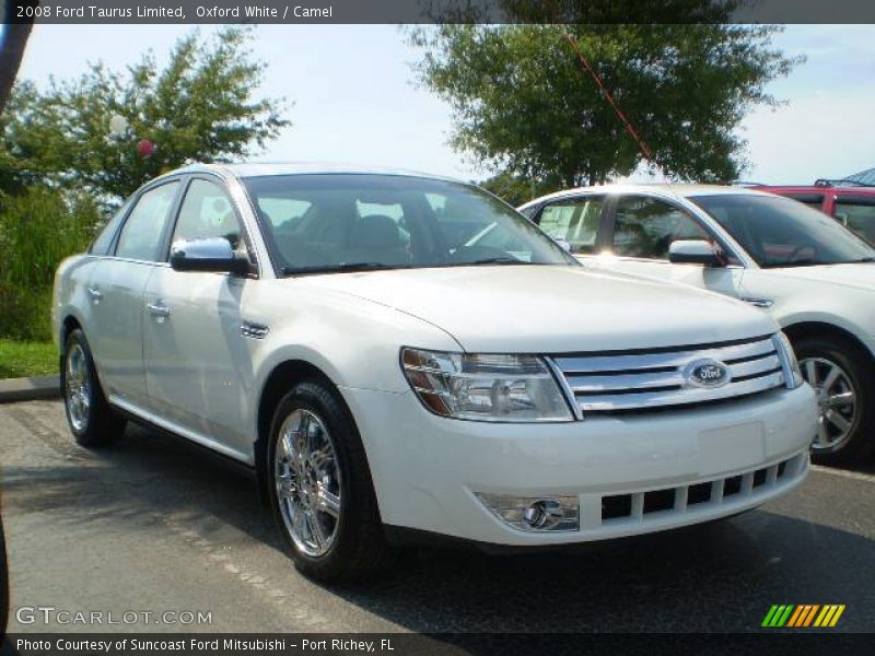 Oxford White / Camel 2008 Ford Taurus Limited