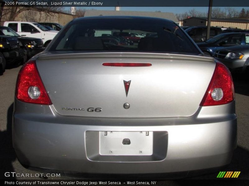 Liquid Silver Metallic / Ebony 2006 Pontiac G6 Sedan