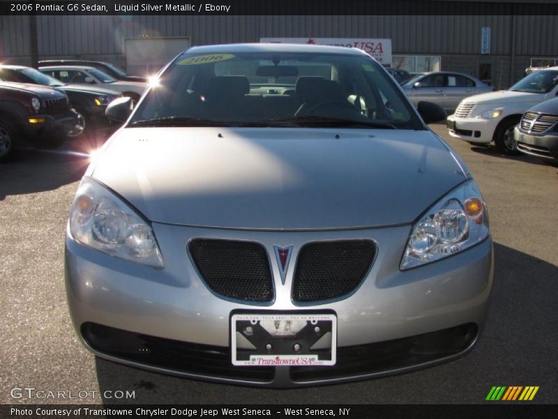 Liquid Silver Metallic / Ebony 2006 Pontiac G6 Sedan
