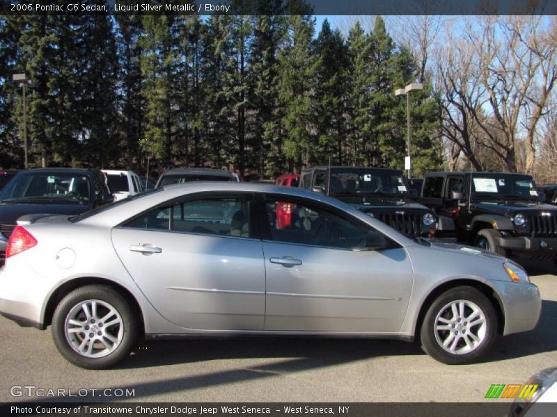 Liquid Silver Metallic / Ebony 2006 Pontiac G6 Sedan