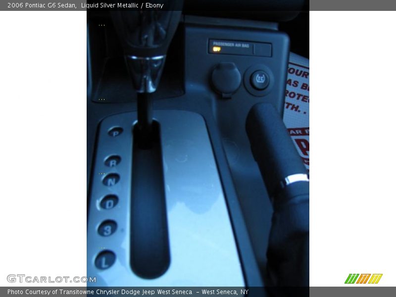 Liquid Silver Metallic / Ebony 2006 Pontiac G6 Sedan