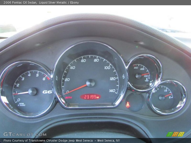 Liquid Silver Metallic / Ebony 2006 Pontiac G6 Sedan