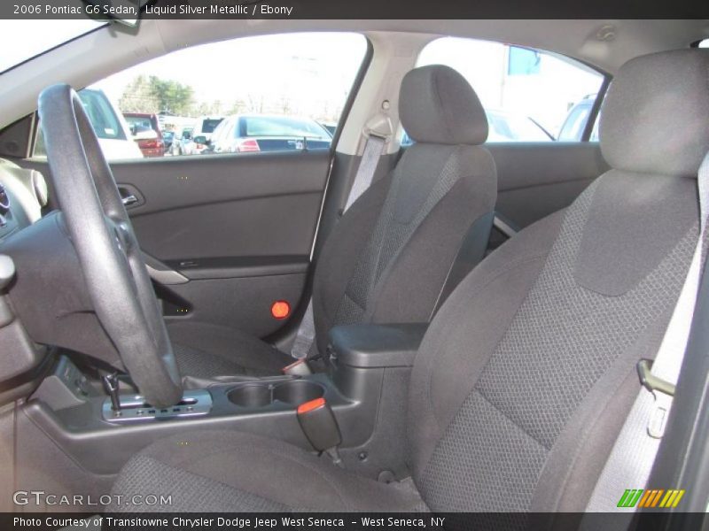 Liquid Silver Metallic / Ebony 2006 Pontiac G6 Sedan