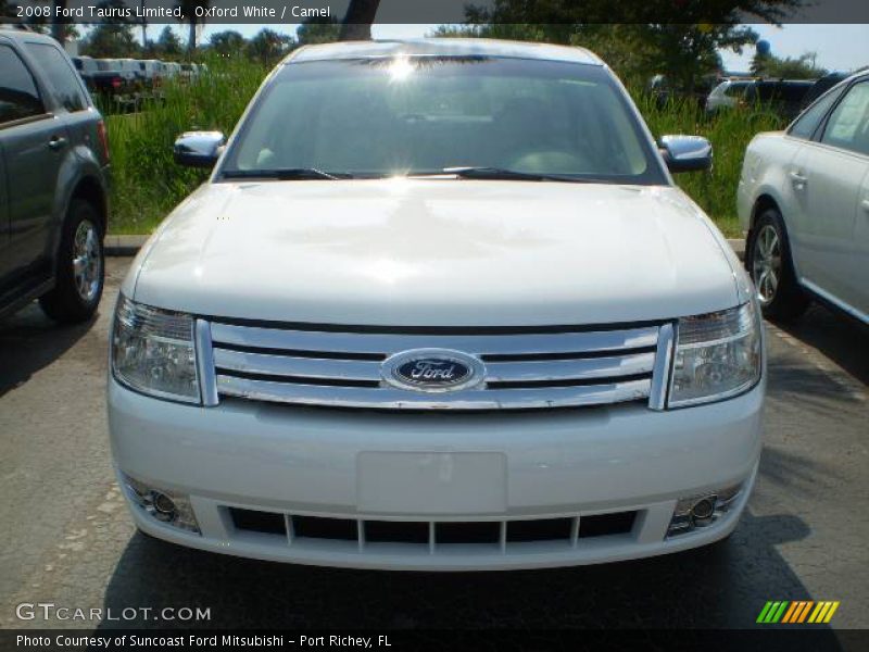 Oxford White / Camel 2008 Ford Taurus Limited