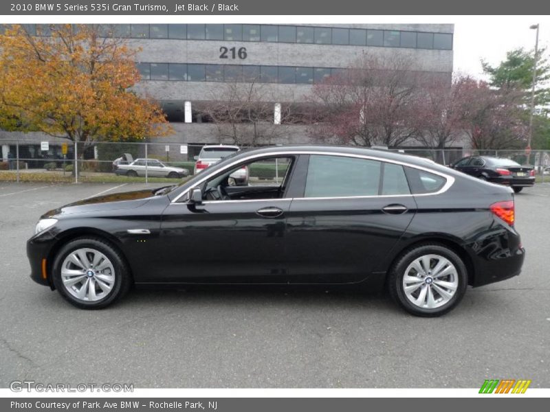 Jet Black / Black 2010 BMW 5 Series 535i Gran Turismo