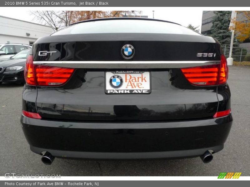 Jet Black / Black 2010 BMW 5 Series 535i Gran Turismo