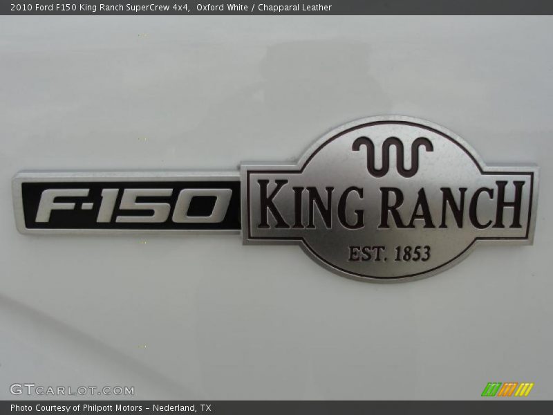 Oxford White / Chapparal Leather 2010 Ford F150 King Ranch SuperCrew 4x4