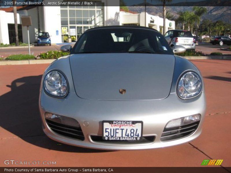 Arctic Silver Metallic / Black 2005 Porsche Boxster S