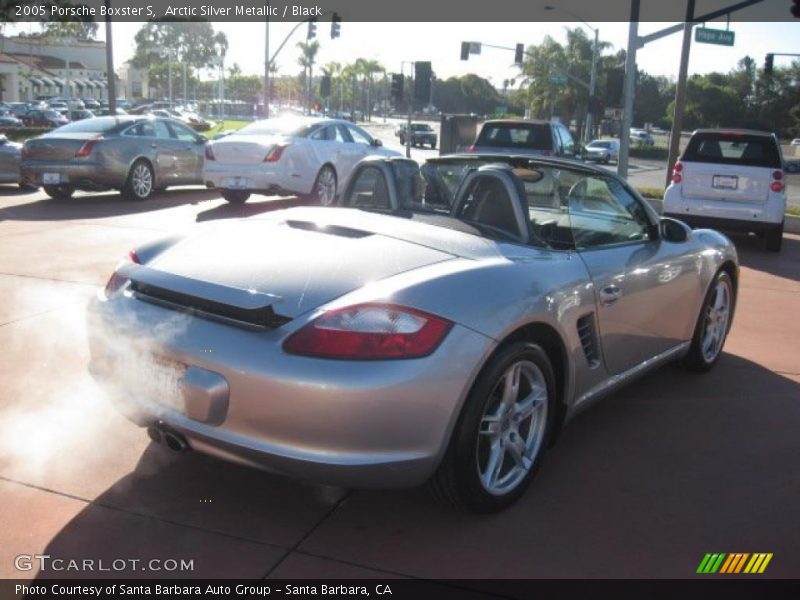 Arctic Silver Metallic / Black 2005 Porsche Boxster S