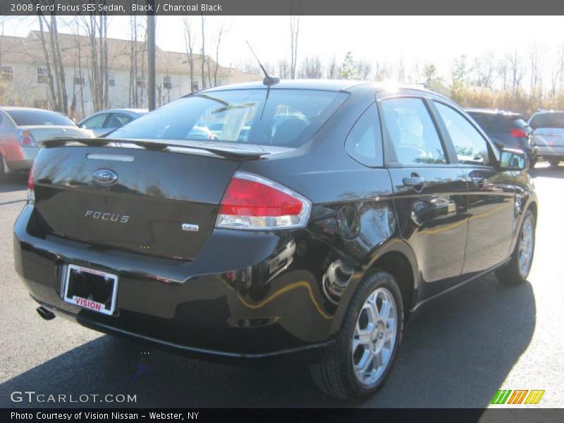 Black / Charcoal Black 2008 Ford Focus SES Sedan