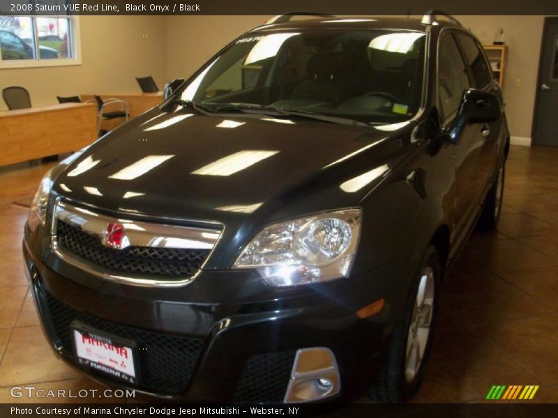Black Onyx / Black 2008 Saturn VUE Red Line