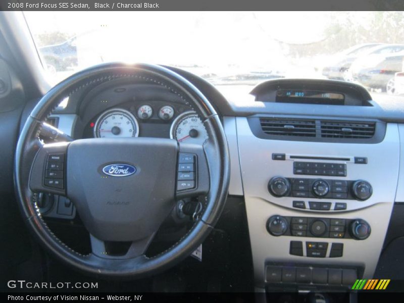Black / Charcoal Black 2008 Ford Focus SES Sedan