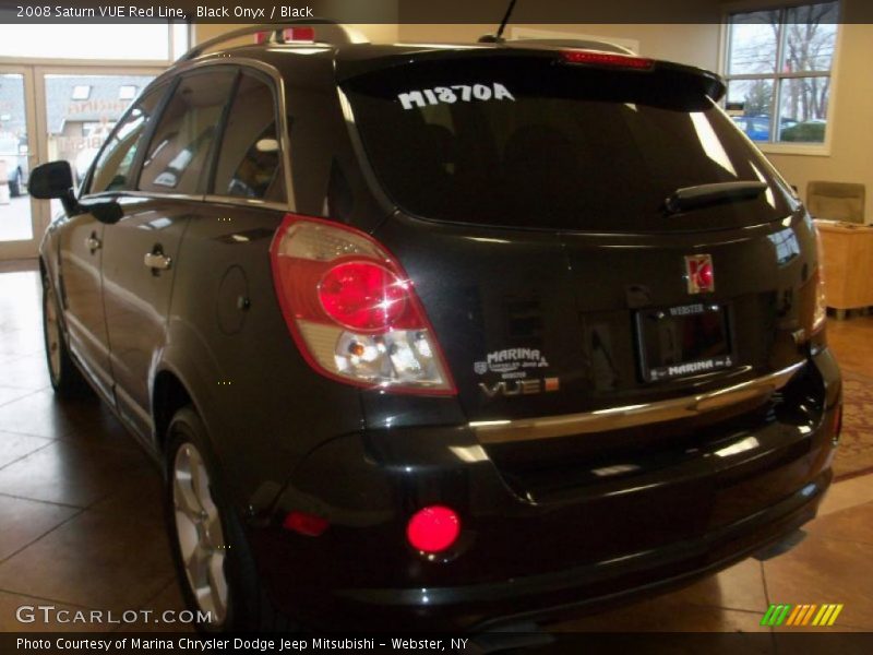 Black Onyx / Black 2008 Saturn VUE Red Line