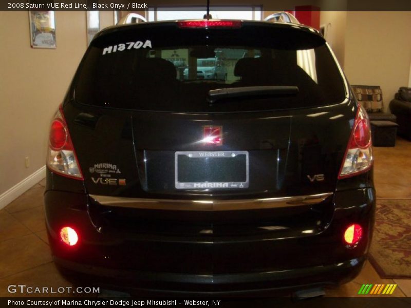 Black Onyx / Black 2008 Saturn VUE Red Line