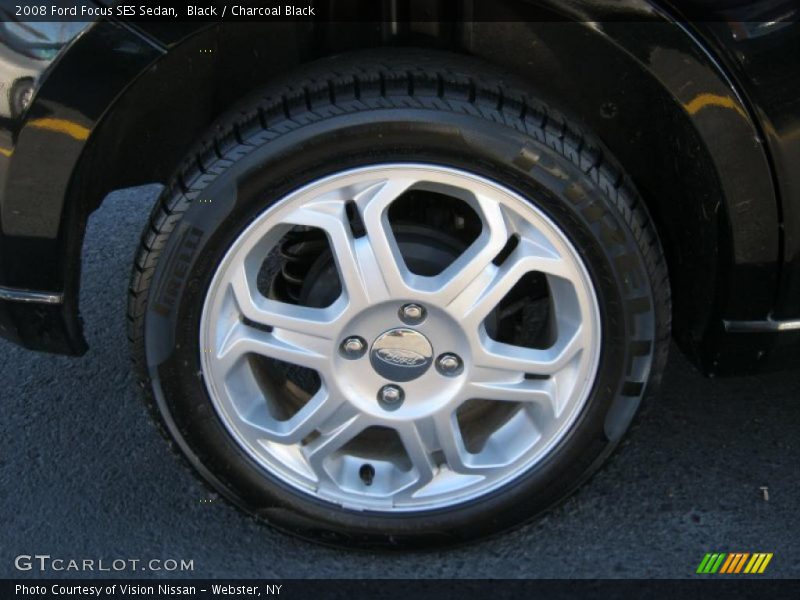 Black / Charcoal Black 2008 Ford Focus SES Sedan