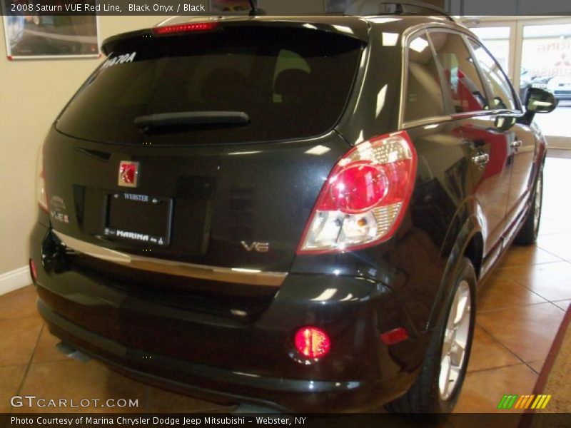Black Onyx / Black 2008 Saturn VUE Red Line