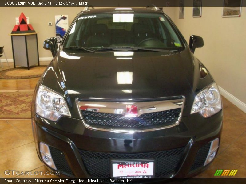 Black Onyx / Black 2008 Saturn VUE Red Line