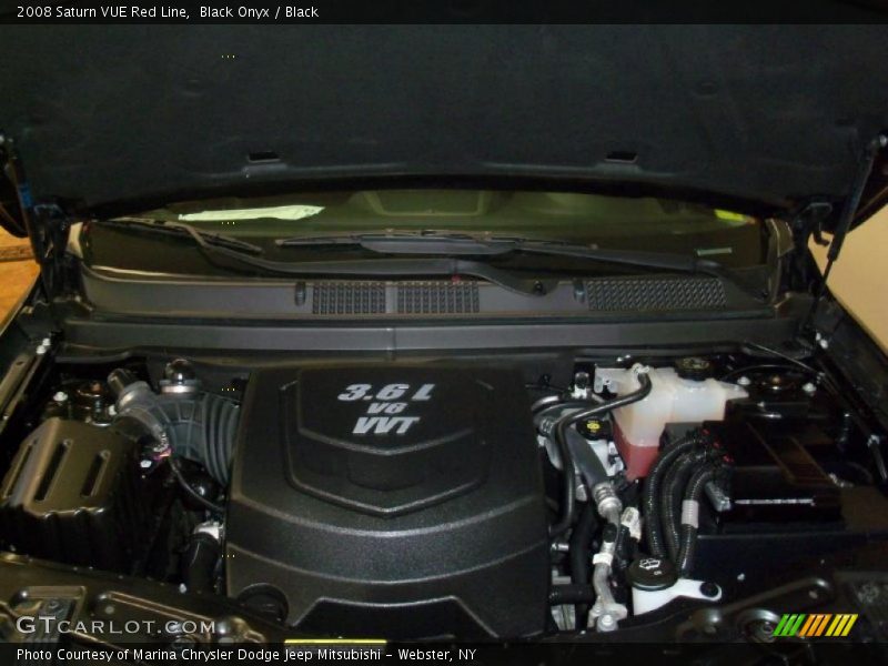 Black Onyx / Black 2008 Saturn VUE Red Line