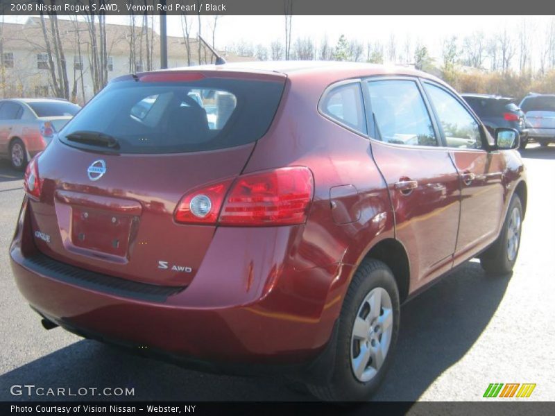 Venom Red Pearl / Black 2008 Nissan Rogue S AWD