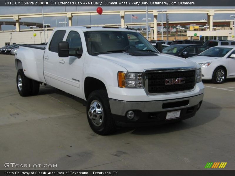 Front 3/4 View of 2011 Sierra 2500HD SLT Extended Cab 4x4 Dually