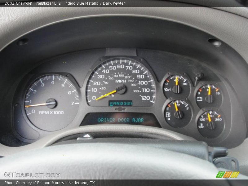 Indigo Blue Metallic / Dark Pewter 2002 Chevrolet TrailBlazer LTZ