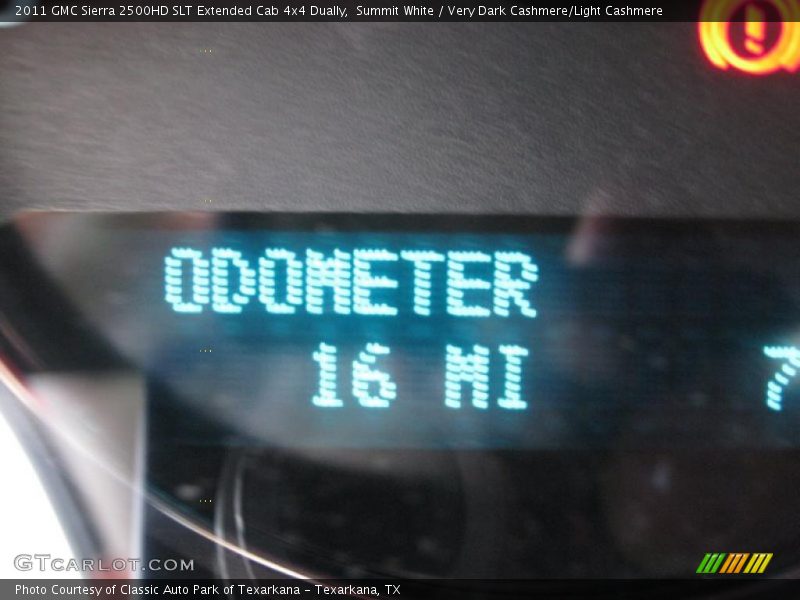 Summit White / Very Dark Cashmere/Light Cashmere 2011 GMC Sierra 2500HD SLT Extended Cab 4x4 Dually