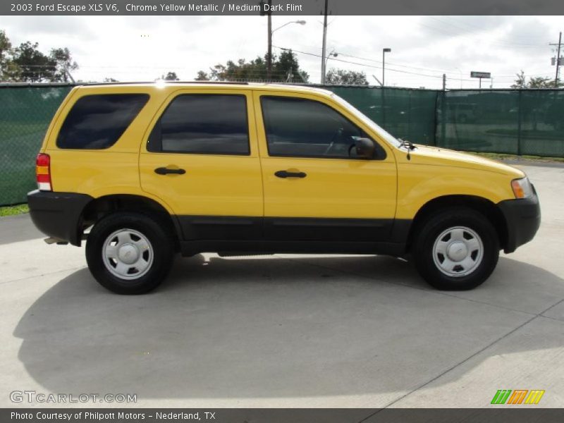 Chrome Yellow Metallic / Medium Dark Flint 2003 Ford Escape XLS V6