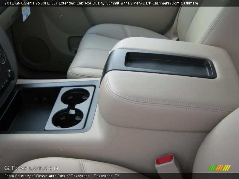 Summit White / Very Dark Cashmere/Light Cashmere 2011 GMC Sierra 2500HD SLT Extended Cab 4x4 Dually