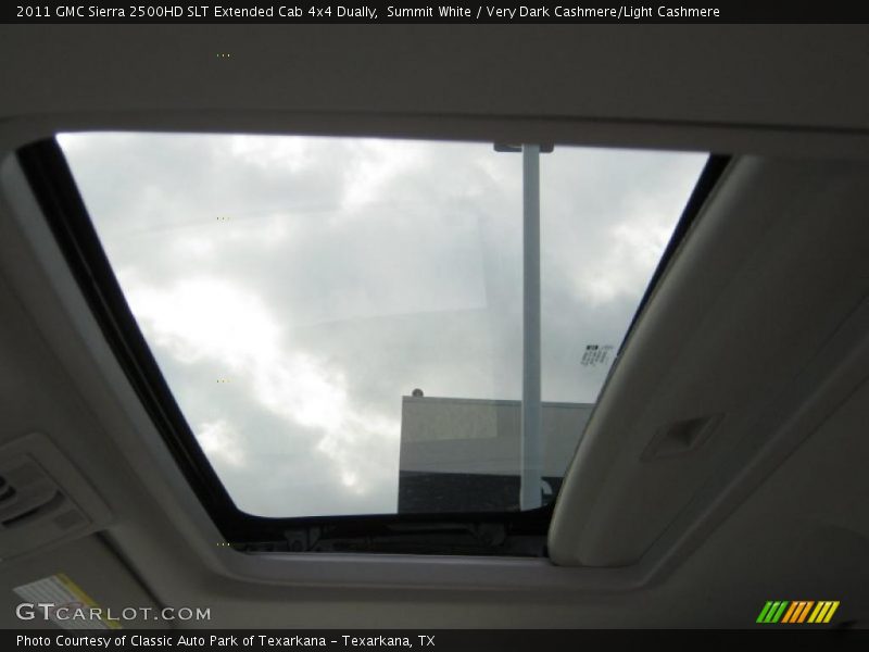 Summit White / Very Dark Cashmere/Light Cashmere 2011 GMC Sierra 2500HD SLT Extended Cab 4x4 Dually