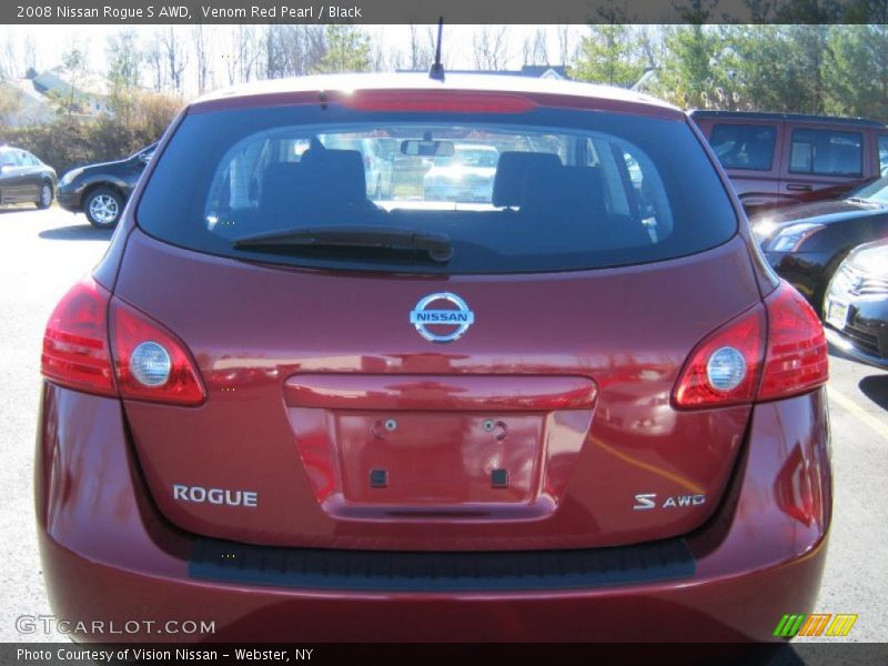 Venom Red Pearl / Black 2008 Nissan Rogue S AWD