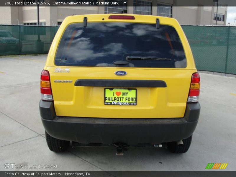 Chrome Yellow Metallic / Medium Dark Flint 2003 Ford Escape XLS V6