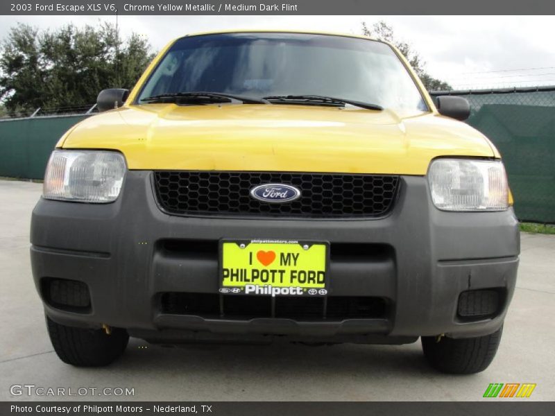 Chrome Yellow Metallic / Medium Dark Flint 2003 Ford Escape XLS V6